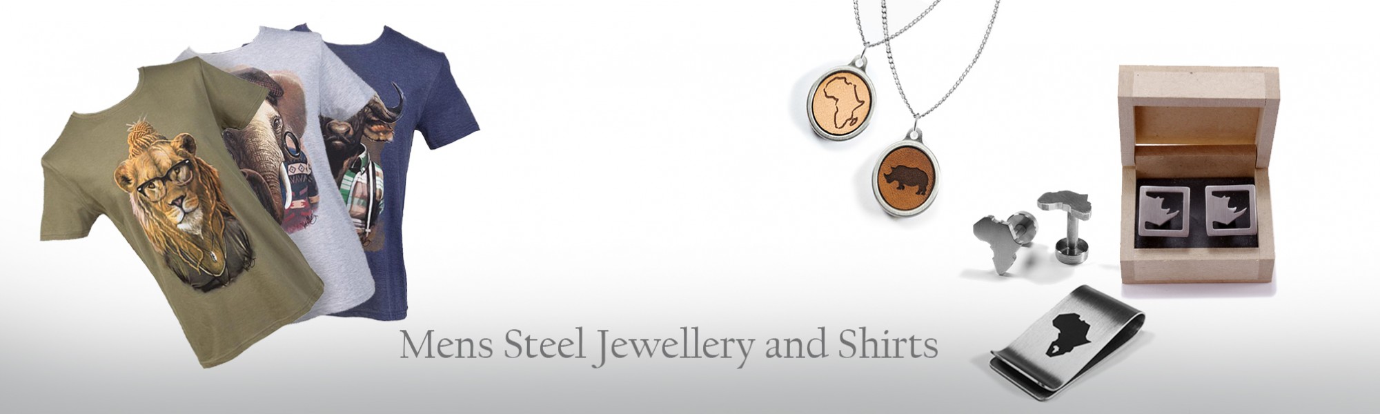 Men's Steel Jewellery and Shirts